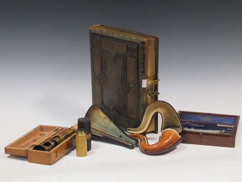 Lot 116 - A musical photograph album circa 1900, the...