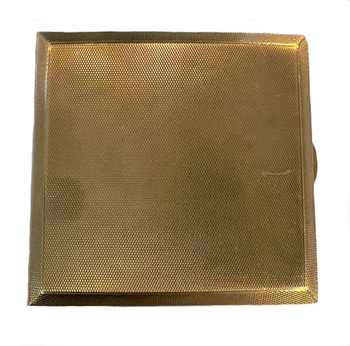 Lot 383 - A George VI 9ct gold pocket cigarette case