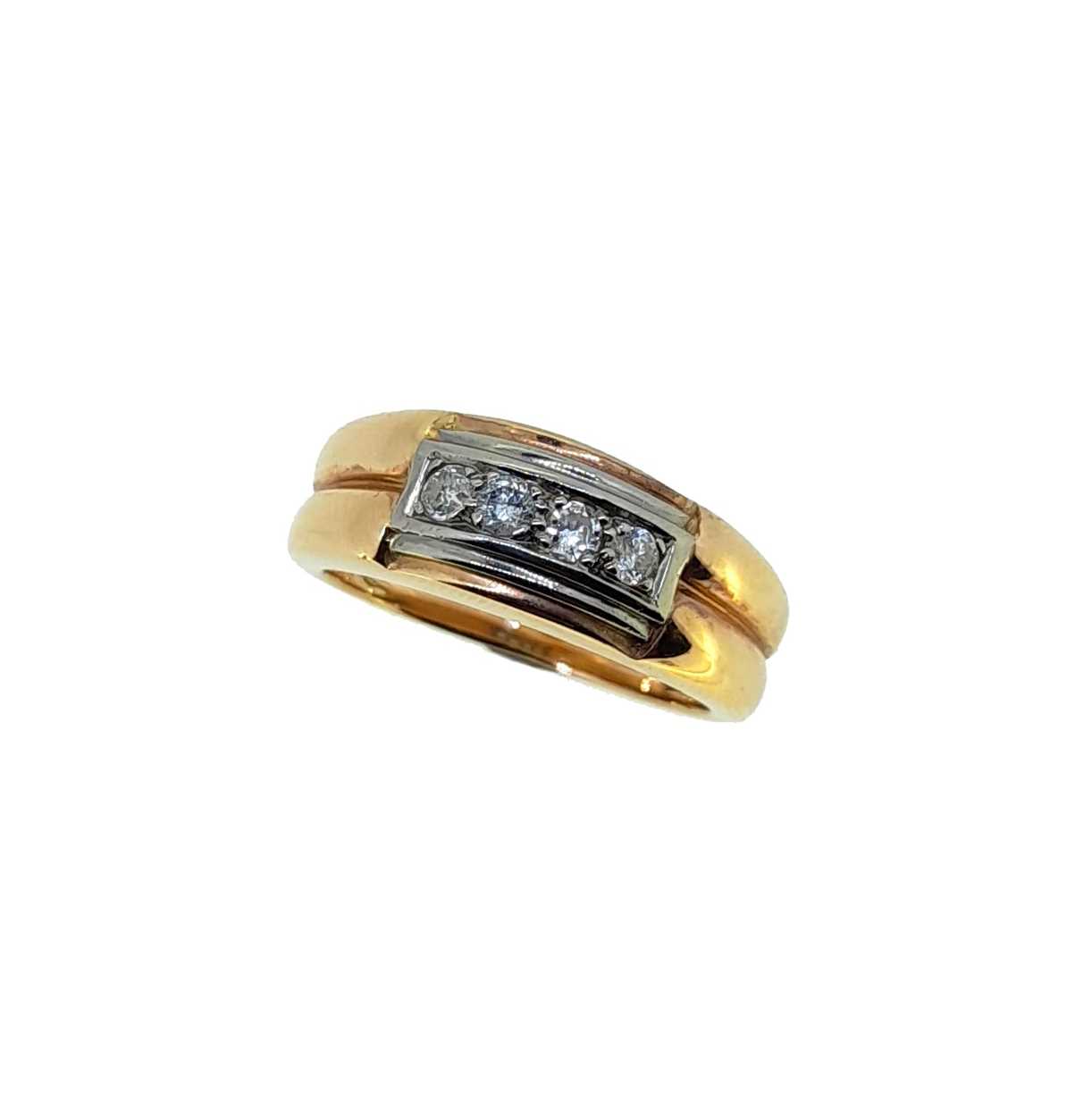 Lot 11 - A diamond four stone ring