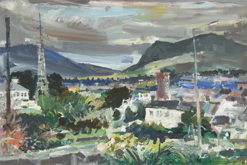 Lot 294 - William Selwyn (1933-) a view from Bron Eyri...