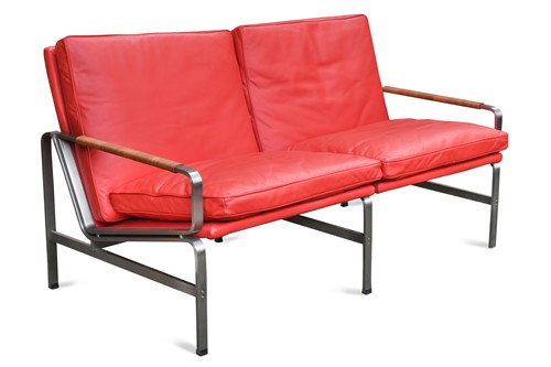 Lot 215 - In the manner of Preben Fabricius & Jørgen Kastholm, a two seat sofa