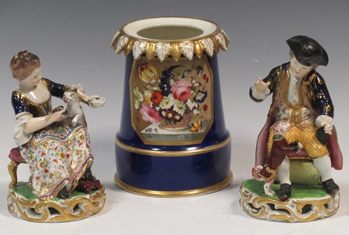 Lot 48 - A pair of Bloor Derby figurines of a lady and...