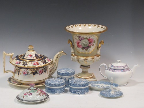 Lot 27 - A collection of English porcelain, mainly...