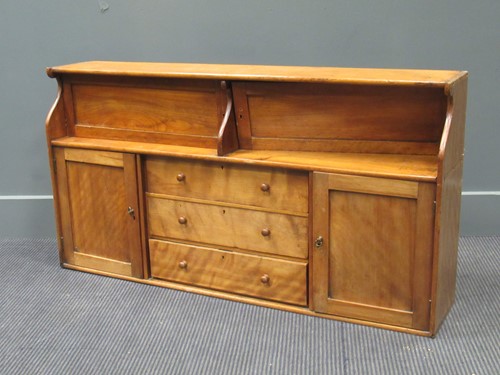 Lot 417 - An early 20th century satinwood wall cabinet,...