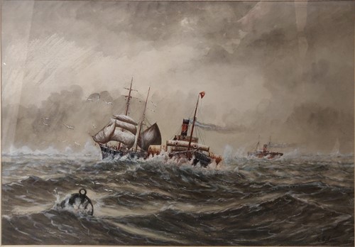 Lot 270 - M.E. Adams (fl.1901-1929) steamships and...