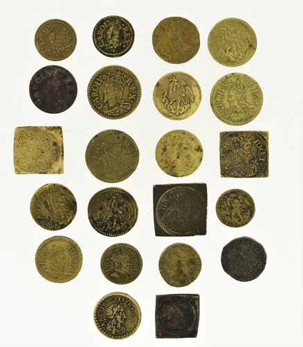 Lot 143 - A collection of various coin weights for James...