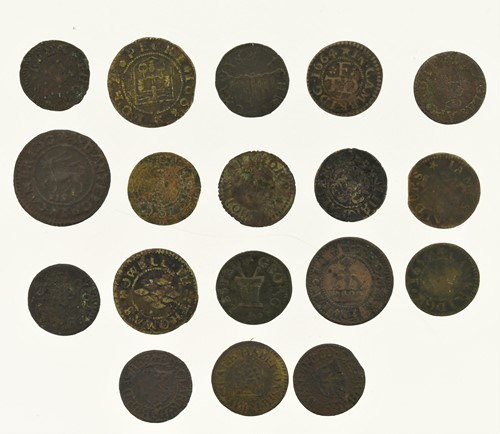Lot 147 - British Tokens, 17th century, for Cambridge:...