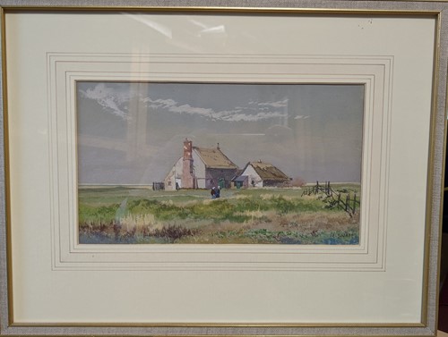 Lot 341 - A collection of five landscape watercolours;...