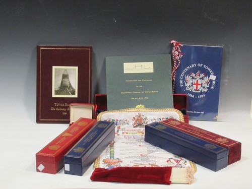 Lot 91 - Two cased Guildhall luncheon menus for Queen...