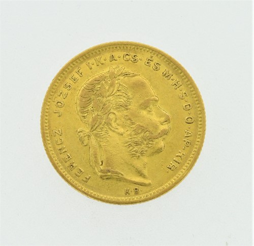 Lot 82 - Hungary Franz Joseph I gold coin 20 Francs / 8...