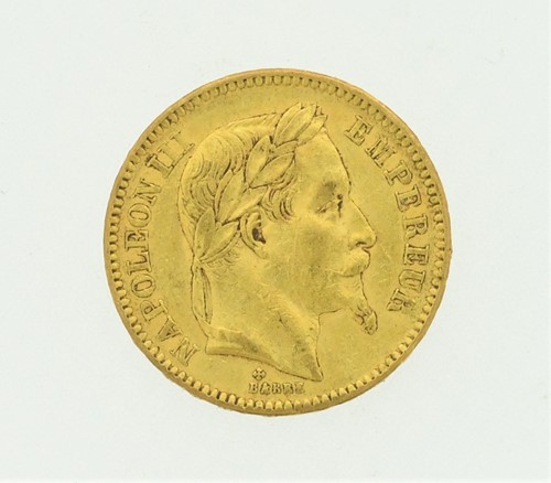 Lot 87 - France Napoleon III 20 Francs gold coin 1863,...
