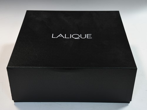 Lot 8 - Lalique, a modern clear and frosted glass bowl