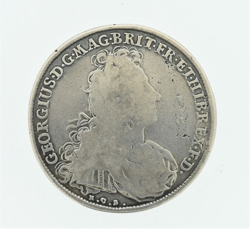 Lot 96 - George I silver coin or medallion dated 1717,...