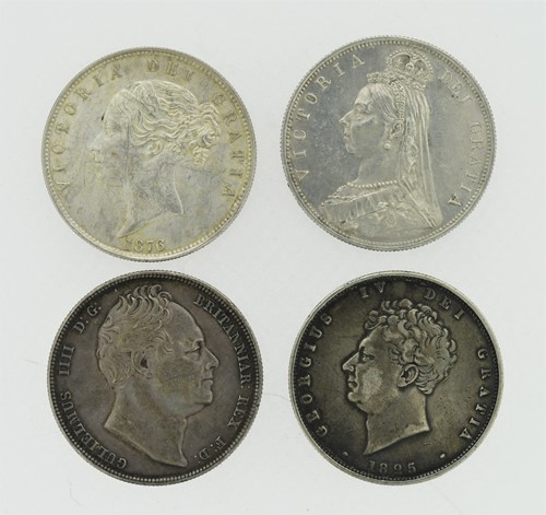 Lot 102 - British half crowns: George IV 1825, William...