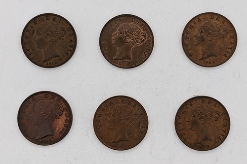 Lot 131 - Victoria, halfpennies. 1838 (a little lustre),...
