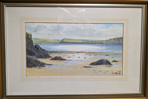 Lot 288 - John Howitt A pair of beach scenes each signed...
