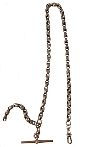 Lot 298 - A fancy link watch chain