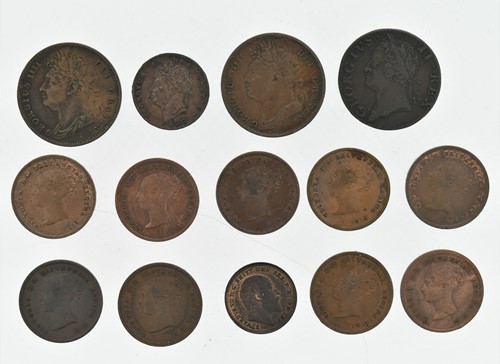 Lot 3 - Farthings. George II 1760 Hibernia, George IV...