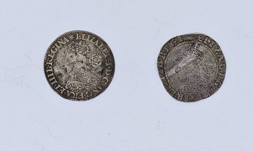 Lot 16 - Elizabeth I sixpence 1562 and 1592 (creased)