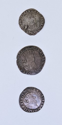 Lot 20 - James I Third Coinage, shilling, 6th bust; and...