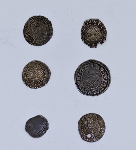 Lot 21 - James I coins. Half Groat 1607-09, 2nd Coinage;...