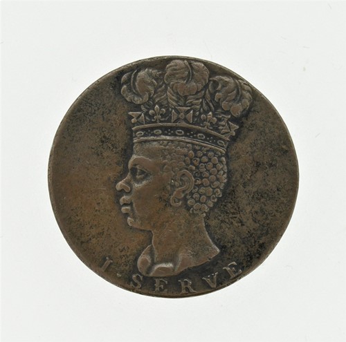 Lot 23 - Barbados penny 1792, plumed crowned bust left...