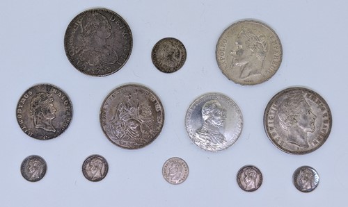 Lot 30 - Mixed silver coinage. Charles IV 8 Reales 1793,...