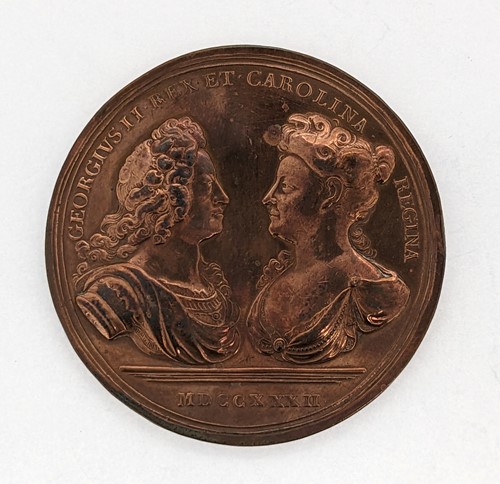 Lot 37 - Royal Family copper medal by J. Croker and J.S....