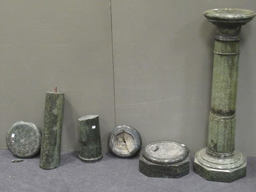 Lot 134 - Two marble columns A/F