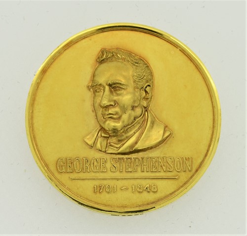 Lot 39 - George Stephenson 1781-1848 gold medal (22ct)...