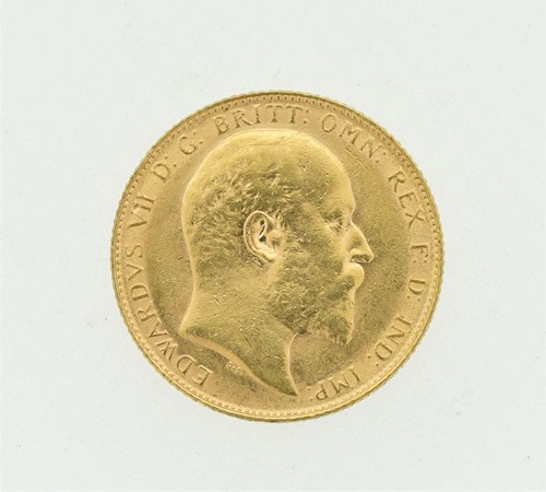 Lot 47 - Edward VII gold sovereign 1908, bright appearance