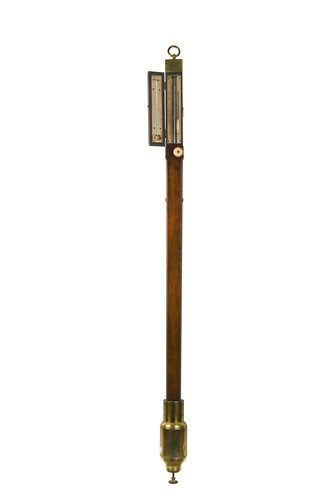 Lot 642 - A mahogany marine stick barometer by Cary, London, early 19th century