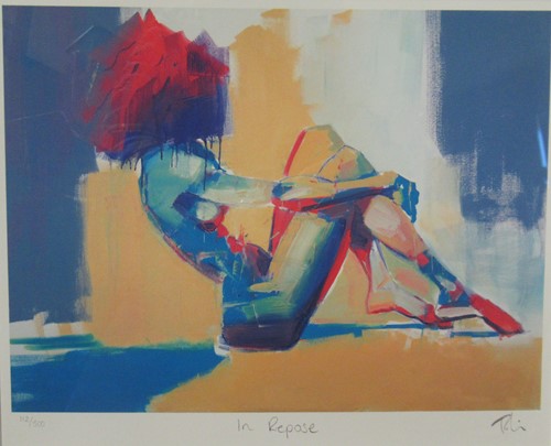 Lot 222 - Toby Mulligan In Repose facsimile signed and...