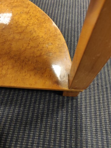Lot 178 - An Art Deco birds eye maple nest of tables, in the manner of Epstein