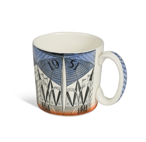 Lot 37 - Norman Makinson for Wedgwood, a Festival of Britain mug, 1951