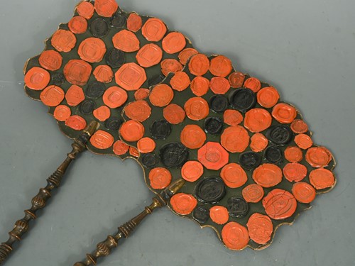 Lot 565 - Two decorative caskets applied with red wax seals, 19/20th century