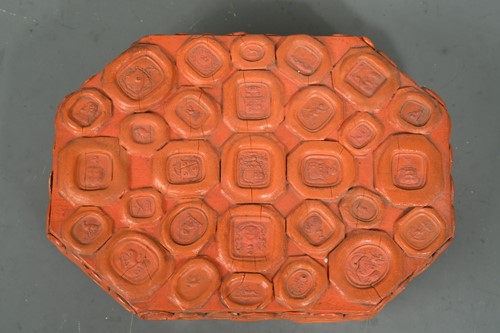 Lot 565 - Two decorative caskets applied with red wax seals, 19/20th century