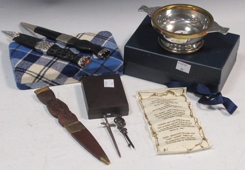 Lot 73 - A group of three Sgian Dubhs