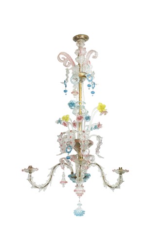 Lot 506 - A Murano Glass Chandelier, late 19th/ early 20th century