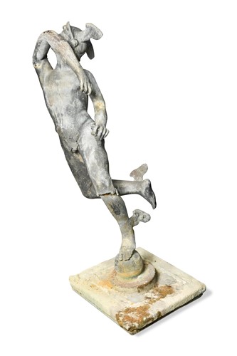 Lot 696 - A George II lead figure of Mercury, possibly by van Nost