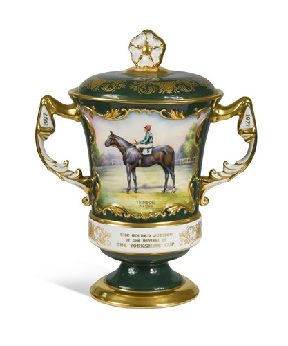 Lot 622 - An Aynsley two-handled racing cup and cover