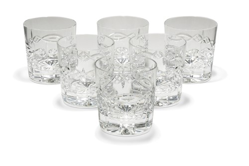 Lot 578 - A set of thirteen Waterford Dolmen pattern tumblers