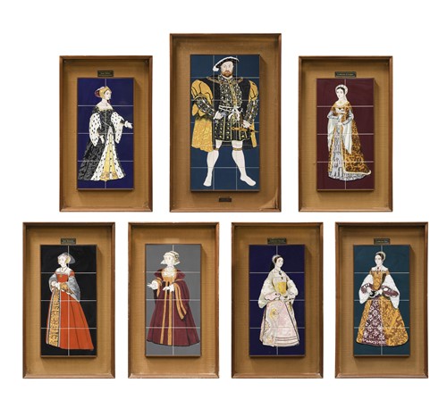 Lot 36 - The Henry VIII collection of ceramic panels by H&R Johnson