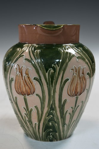 Lot 26 - A Macintyre Moorcroft Dura ware jug, pattern no. 356816, circa 1902