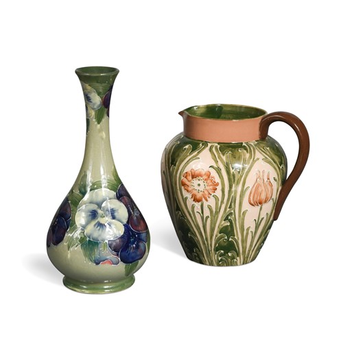 Lot 26 - A Macintyre Moorcroft Dura ware jug, pattern no. 356816, circa 1902