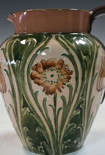 Lot 26 - A Macintyre Moorcroft Dura ware jug, pattern no. 356816, circa 1902