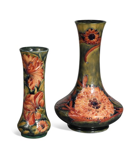 Lot 30 - Two Moorcroft Spanish pattern vases