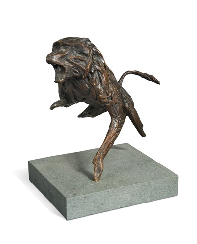 Lot 69 - Barry Sutton, a patinated bronze sculpture of a baboon