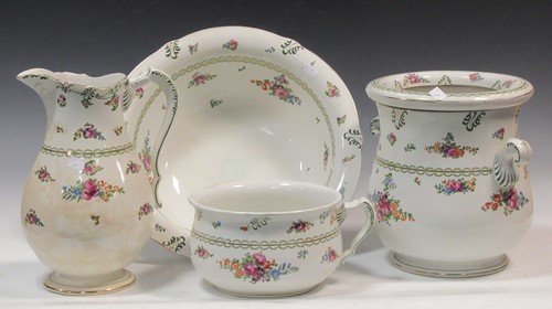Lot 93 - A19th century Booths floral pattern wash set...