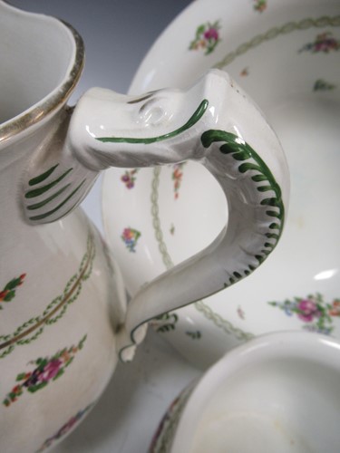 Lot 93 - A19th century Booths floral pattern wash set...